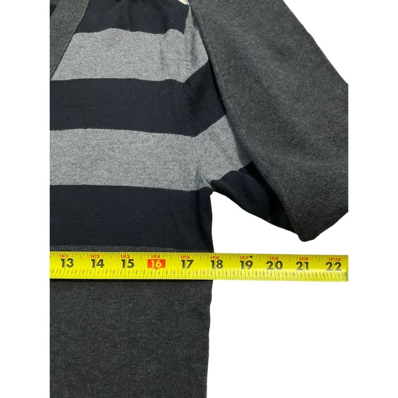 Refectory London Men Gray Black Knit Sweater Size S (38-13) - Picture 5 of 6